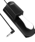 Universal Sustain Pedal For Keyboard Digital Piano And MIDI Keyboard With Polarity Switch And A Long 63 Inch Cable One Quarter Inch Input