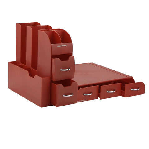 Two Piece Single Serve Coffee Pod Drawer And Condiment Organizer Station Red Keeps Your Counter Clean And Efficient