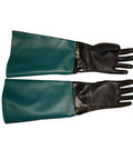 Beefed Up Sandblasting Glove Set for 7 Inch Port Cabinets, 26 Inch Neoprene Sleeves, Cotton Lined Comfort, Reinforced Double Stitched Seams, Replacement Gloves for Small to Mid Size Sandblasting, Made in USA