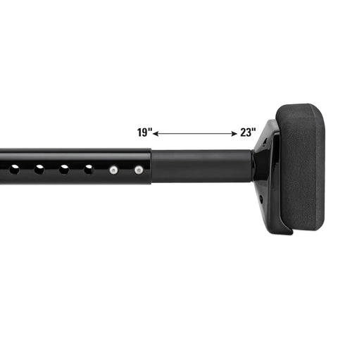 Economy Adjustable Knee Kicker for Carpet Installation with Heavy Duty Aluminum Castings, steel, 19-23in, black finish, lightweight