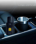 Hella Durable EV Charging Adapter NACS To IEC 62196 Type 2 Connector AC EVSE Plug 32 Amp 250 Volt in car cup holder.