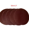 Pro Grade Heavy Duty 2 Inch Quick Change Backing Pad Kit discs for 2438-20 Polisher Sander M9 Thread, set of five sanding discs
