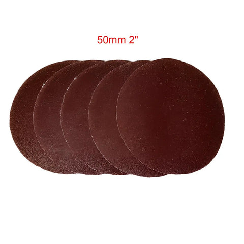 Pro Grade Heavy Duty 2 Inch Quick Change Backing Pad Kit discs for 2438-20 Polisher Sander M9 Thread, set of five sanding discs