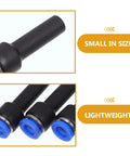 Check Out This 5-Piece Blue Straight Push-Fit Pneumatic Tube Reducer Coupler Kit With Quick Connect Plastic Air Hose Fittings For Industrial Gas Systems That Save Big Temps And Cash While Making Your Job Easy Peasy Every Single Day. small lightweight black plastic tube coupler