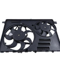 Heavy Duty Engine Cooling Radiator Fan With Controller Fits Volvo XC60 S60 XC70 S80 V60 V70 2008 To 2016 showing dual fan assembly.