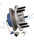 Front Wheel Hub Bearing Pair (2) Replacement for 1997-2011 Cadillac DeVille DTS Eldorado Seville, side view with ABS