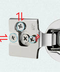Close-up of Soft Close Hydraulic Hinges With Short Arm For Furniture Cabinets And Cabinet Doors, Smooth Self Close, Durable Hardware