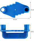 Blue Weewooday center finder tool for woodworking with magnetic scriber and pencil holder