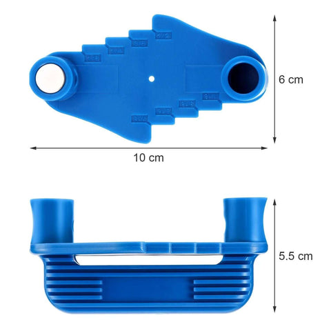 Blue Weewooday center finder tool for woodworking with magnetic scriber and pencil holder