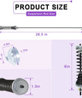 Washer Suspension Rod Kit 26.5 Inch Fits Whirlpool Maytag Amana Kenmore product size specifications with components