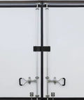 Trailer door with Two Pack Multifunctional Portable Draw Latch Cabinet Hardware With Stainless Steel And Black Plastic For Front Storage
