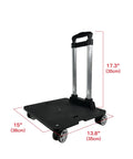 Spinner Wheelbase Luggage Cart For Bags And Pet Carriers With Secure Luggage Strap And Lightweight 2.9 Lb Build, Easy Rolling Spinner Wheels