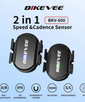 Cadence and Speed Sensor for Cycling With Dual Mode RPM Tracking, Wireless Bluetooth and ANT Plus Connectivity, black sensors.