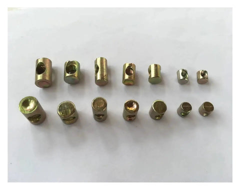 Beefy Heavy Duty Barrel Nut Dowel Bolt Kit For Furniture Assembly M4 M5 M6 M8 Cross Slotted Fasteners Zinc Plated Rustproof Set