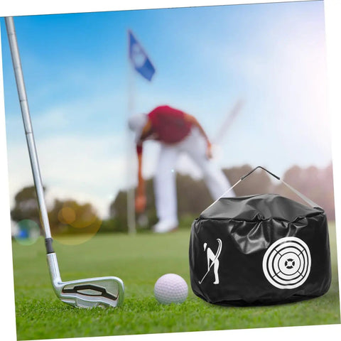 Golf Swing Training Bag With Impact Pouch Weather Resistant Design For All Skill Levels Realistic Ball Feel Practice Aid
