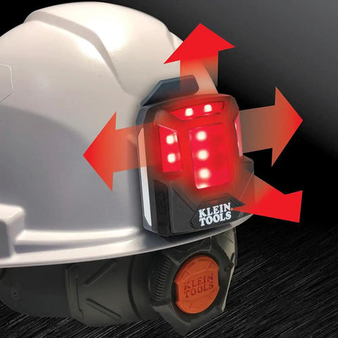Rechargeable Safety Light With Magnet For Hard Hats And Helmets Red LED Visible Up To Quarter Mile Four Modes And Up To 52 Hours Runtime