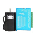Pro Grade Closed Loop Stepper Servo Motor And HBS57 Driver Kit With 2.2Nm Torque, 1000 Line Encoder, shown side by side.