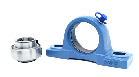 Heavy Duty Vertical Base Pillow Block Bearing With Thickened Housing And Secure Shaft Lock For High Speed Rotation Made To Last With Self Aligning Functionality That Keeps Things Moving Smoothly Like A Boss On Any Job Site. 20mm P2015