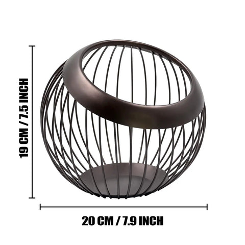 Large Capacity K Cup Pod Holder For Countertop Coffee Bar Accessories With Wide Opening in bright black metal frame
