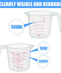 Three Pack Measuring Cups Set 250ml 500ml 1000ml BPA Free Non Toxic Durable Kitchen Tools with clear markings and easy grip