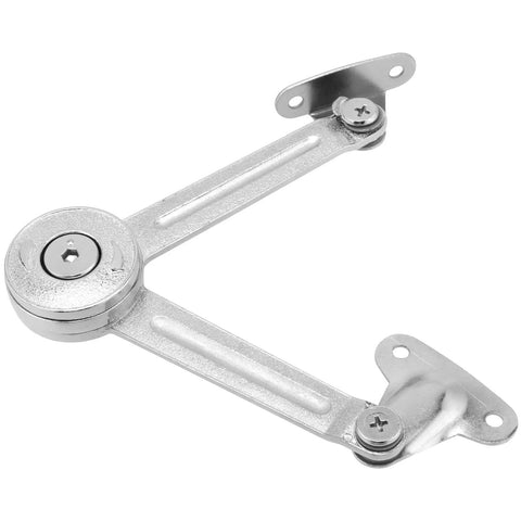 Set Of 4 No Slam Soft Close Lid Stay Hinges With Folding Lid Support, 75 Degree 90 Degree 110 Degree Opening, Includes Hex Key, Heavy Duty 20Kg Capacity For Cabinets Chests Wardrobes Wooden Boxes, showing metal construction.