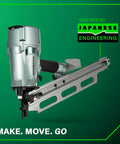 Top Shelf Pneumatic Framing Nailer With Smooth Operator Depth Tweaks And Heavy Duty Aluminum Magazine for precise nail driving.