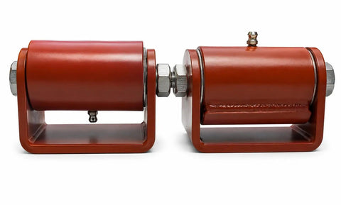 Workhorse Roller Cage Hinges 3.5 Inch Heavy Duty With Grease Fitting removable axle and smooth roller access for large gates.