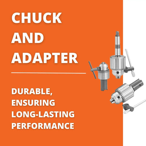 Chuck And Adapter Kit For JHM JM101 Magnetic Drill Expands Cutting Range With Standard Twist Bits Delivers Durable Construction Secure Fit Converts Your Mag Drill To Accept A Wider Variety Of Hole Sizes