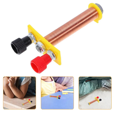 Two Pack T Shaped Solenoid Electromagnet Coil Kit For Hands On Physics Experiments Copper Wire Induction Learning Tool