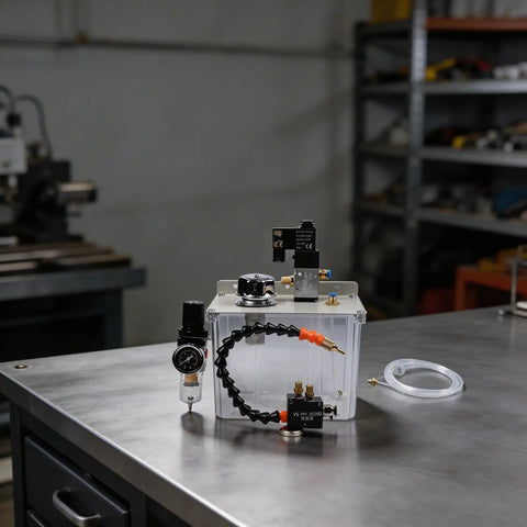 Built Tough Kickass Three Liter Machine Tool Cooling Sprayer With Smooth Precision Dial Solenoid Valve for CNC use