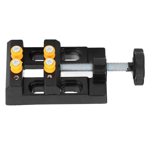 Rugged Drill Press Clamp For Woodworking, Aluminum Alloy Bench Vise With 55mm Clamp Range, No Fuss Easy Turn Knob design view