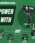 Cordless Impact Wrench With One Half Inch Drive, 225 Ft-Lbs Torque, Brushless 18V Tool Only No Battery, IP56 Rated, LED Work Light