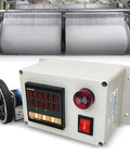 Digital Length Meter Counter With 300 PPR Rolling Wheel Encoder For Easy Pro Grade Distance Measurement In Millimeters Auto Reset Power Off Memory And Precision Testing Equipment 0 To 999999 on textile machine