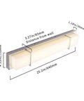 LED Vanity Light Bar For Bathroom 4000K Chrome Finish With Milky Glass Diffuser Over Mirror Wall Sconce Lamps 25.2 Inch