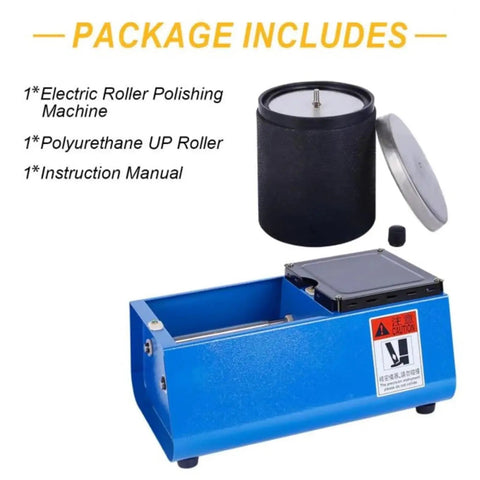 Mini Compact Single Drum Rock Tumbler Jewelry Polisher with polyurethane roller and manual, eco-friendly, durable plastic