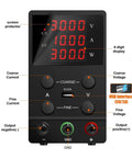 Adjustable DC Benchtop Power Supply 30V 5A 150W With Overvoltage Overcurrent Short Circuit And Overheat Protection Low Ripple Output Built Tough For Safer Lab Use, front display