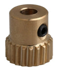 Close-up of brass gear from Brass Bevel Gear Set 0.5 Module Worm Gear Kit With 20T 30T 40T 50T 60T Teeth Spur Gear Pinion Wheel And Screw