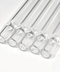 Five Piece Beefy Borosilicate Glass Tubes, 4 Inch Length, 2mm Wall Thickness, High Heat Resistant for Lab DIY Industrial Use, close-up view
