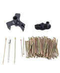 Wood Floor Repair Kit For Under Carpet Squeak No More With 5 Tools And 50 Screws set on white background