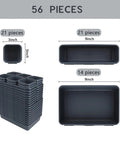 56 Pack Pro Grade Anti Slip Tool Box Organizer Kit With 96 Non Slip Pads showing 56 trays in three sizes