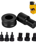 Heavy Duty Round Punch Die for CH-70 Hydraulic Press, durable 40Cr spring steel, 14.5mm opening, handles 4.2mm-25mm punch range.