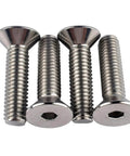 Stainless Steel 1/4-20 Flat Head Socket Cap Screws, 1-Inch Length, Full Thread, 304 18-8 Alloy, Pack of 20, hex socket drive view