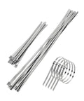Universal Stainless Steel CV Boot Clamps Kit For DIY Car Repair 20 Piece Set With 10 Small And 10 Large Drive Shaft Band Clamps