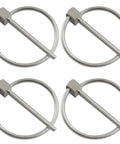 Four Pack 304 Stainless Steel Linch Pins With Ring One Eighth Inch By One And Three Eighths Inch Tough As Nails Heavy Duty Trailer Hitch Pins For Cars Trucks Trailers Boats Farm Equipment Corrosion Resistant Durable, four pins