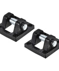 63x63x32mm Air Cylinder Rod Pivot Clevis 2 Pack Pneumatic Mounting Bracket Rear Mount black steel