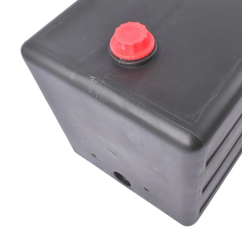 Black reservoir tank of 3.7 Gallon Hydraulic Power Unit With 220V 3HP 2950 PSI Single Acting Pump for 2 Post Car Lifts
