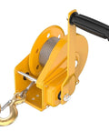 Heavy Duty Rescue Tripod Rig With Dead Set Reliable Fall Protection Kit For Industrial Confined Spaces Featuring 660 Lb Load Capacity, yellow hand winch with hook.