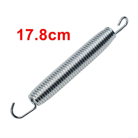 Heavy Duty 10-Pack Extension Springs Steel 50KG Load Capacity 17.8cm single spring with hooks for garage doors and trailers.