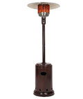 46,000 BTU Portable Outdoor Propane Patio Heater with Wheels, one touch ignition, water tank, Havana Bronze Finish