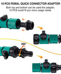 Hose Shut Off Valve Kit With Quick Connects For Garden Hoses, Must Have Five Valves, Ten Rubber Washers, Ten Male Adapters